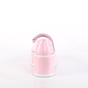 Vegano 8,5 cm DEMONIA DOLLIE-01 scarpe décolleté mary jane rosa