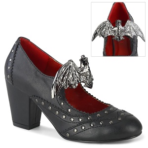 Vegano 8 cm VIVIKA-32 scarpe dcollet maryjane ali di pipistrello
