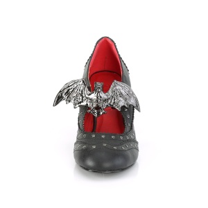Vegano 8 cm VIVIKA-32 scarpe dcollet maryjane ali di pipistrello
