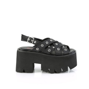 Vegano 9 cm ASHES-12 emo punk sandali con plateau chunky