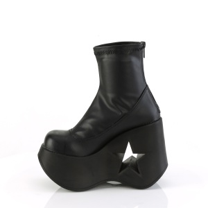 Vegano emo 13 cm DYNAMITE-100 demoniacult stivaletti con zeppa e plateau nere