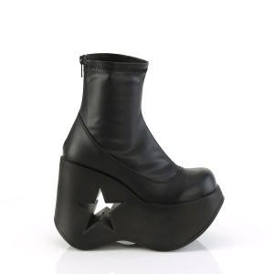 Vegano emo 13 cm DYNAMITE-100 demoniacult stivaletti con zeppa e plateau nere