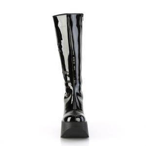 Vegano nere 13 cm DYNAMITE-218 stivali emo punk zeppe altissime