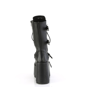 Vegano neri tacco spesso 13 cm CAMEL-115 stivali con tacco chunky