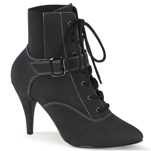 Vegano nero 10 cm DREAM-1022 stivali alla caviglia con tacco per trans