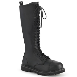 Vegano pelle RIOT-20 stivali punta in acciaio demonia - stivali anfibi uomo