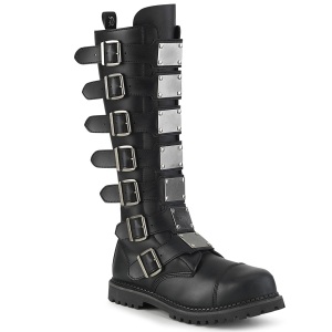 Vegano pelle RIOT-21MP stivali punta in acciaio demonia - stivali anfibi uomo