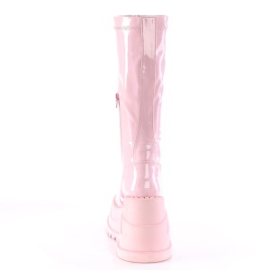 Vegano rosa 12 cm STOMP-200 stivali cyberpunk zeppe altissime