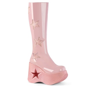 Vegano rosa 13 cm DYNAMITE-218 stivali emo punk zeppe altissime