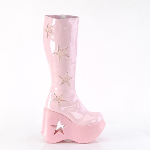 Vegano rosa 13 cm DYNAMITE-218 stivali emo punk zeppe altissime