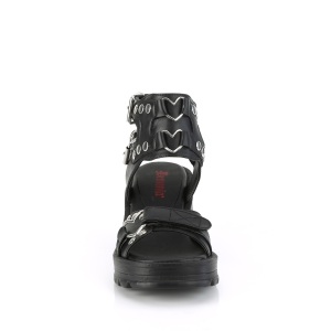 Vegano tacco spesso 7 cm DemoniaCult BRATTY-07 sandali con tacco chunky