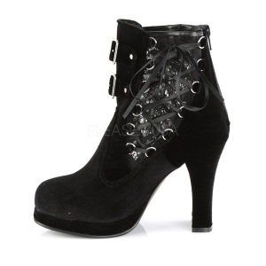 Velluto 10 cm CRYPTO-51 lolita gotico stivaletti suola spessa