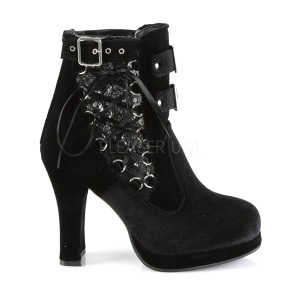 Velluto 10 cm CRYPTO-51 lolita gotico stivaletti suola spessa