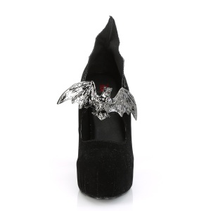 Velluto 13 cm DEMON-18 gothic scarpe dcollet con plateau nascosto