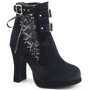 Velvet 10 cm CRYPTO-51 goth lolita platform ankle boots