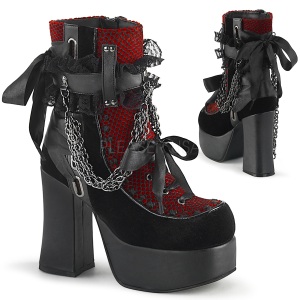 Velvet 11,5 cm CHARADE-110 demonia ankle boots platform