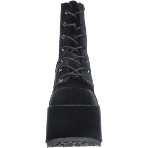 Velvet 13 cm CAMEL-203 chunky demonia ankle boots platform