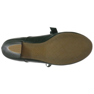 Verde 6,5 cm WIGGLE-32 retro vintage scarpe dcollet maryjane tacco spesso