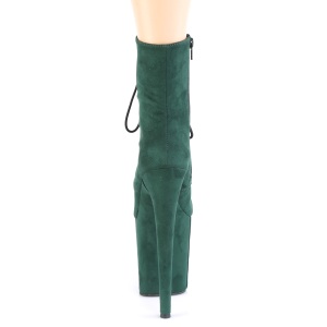 Verde faux suede 20 cm FLAMINGO-1020FS2 stivaletti da pole dance