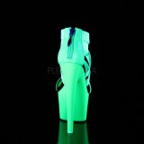 Verde neon 18 cm Pleaser ADORE-769UV scarpe con tacchi da pole dance