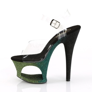Verde scintillare 18 cm Pleaser MOON-708OMBRE scarpe da cubista e spogliarellista