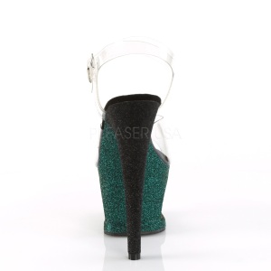 Verde scintillare 18 cm Pleaser MOON-708OMBRE scarpe da cubista e spogliarellista