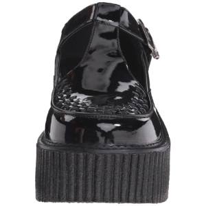 Vernice CREEPER-214 Scarpe Creepers da Donna Plateau
