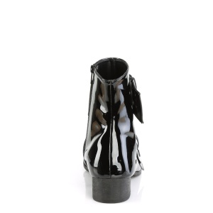 Vernice WARLOCK-55 stivaletti punta uomo - stivaletti winklepicker con 2 fibbie