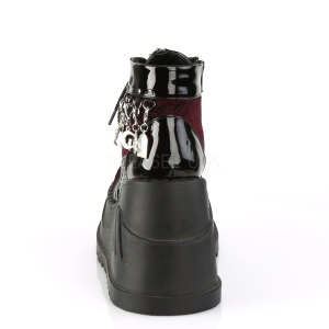 Verniciata 12 cm STOMP-18 lolita stivaletti con zeppa plateau