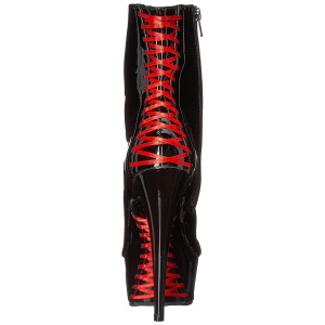 Verniciata 15 cm DELIGHT-1010 stivaletti con plateau suola donna