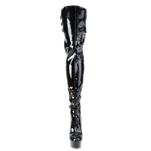Verniciata 15 cm DELIGHT-3055 Stivali Alti Pleaser
