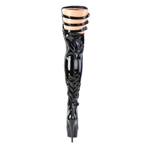 Verniciata 15 cm DELIGHT-3055 Stivali Alti Pleaser