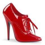 Verniciata 15 cm DOMINA-460 scarpe décolleté oxford stringate rosso
