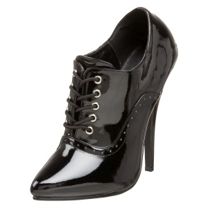 Verniciata 15 cm DOMINA-460 scarpe oxford con tacchi