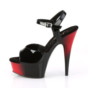 Verniciata 15 cm Pleaser DELIGHT-609BR sandali tacchi a spillo