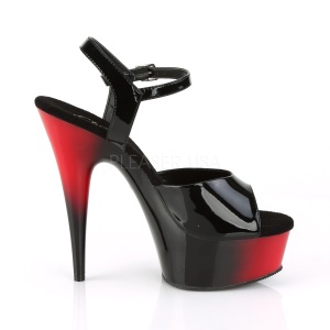 Verniciata 15 cm Pleaser DELIGHT-609BR sandali tacchi a spillo