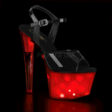 Verniciata 18 cm DISCOLITE-709 plateau sandali donna da lampadina LED