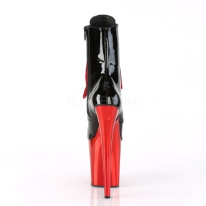 Verniciata 20 cm FLAMINGO-1020 Stivaletti da donna plateau cromo rosso