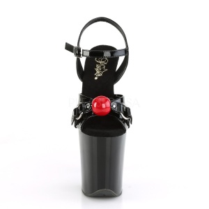 Verniciata 20 cm Pleaser FLAMINGO-809GB sandali con plateau