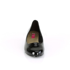 Verniciata 3 cm GWEN-01 scarpe dcollet da uomo nere