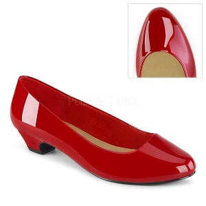 Verniciata 3 cm GWEN-01 scarpe dcollet da uomo rosse