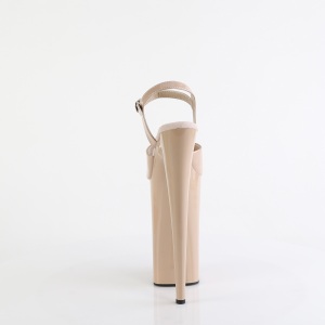 Verniciata beige 25,5 cm BEYOND-009 tacchi estremi - scarpe tacco pi plateau alto