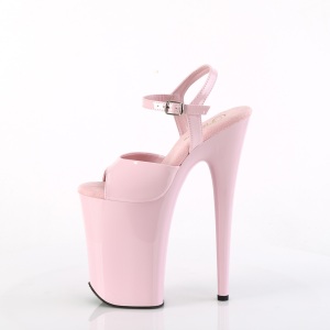 Verniciata rosa 23 cm INFINITY-909 tacchi estremi - scarpe tacco pi plateau alto