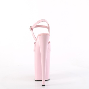 Verniciata rosa 23 cm INFINITY-909 tacchi estremi - scarpe tacco pi plateau alto