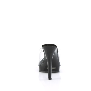 Vinile 12,5 cm GLORY-501 ciabatta tacco alto neri