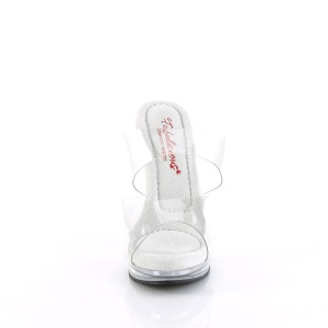 Vinile 12,5 cm GLORY-502 ciabatta tacco alto trasparenti
