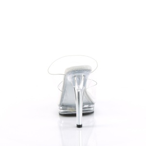 Vinile 12,5 cm GLORY-502 ciabatta tacco alto trasparenti
