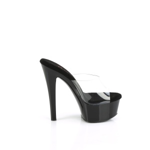 Vinile 15 cm GLEAM-601 ciabatta tacco alto neri
