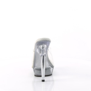 Vinile 15 cm SULTRY-601 ciabatta tacco alto trasparenti