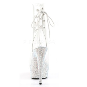 Vinile pietra cristallo 15 cm BEJEWELED-1018DM stivaletti donna plateau